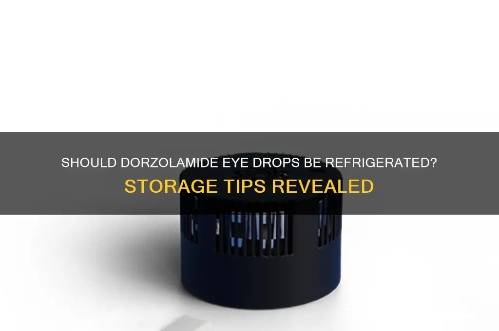 can dorzolamide be refrigerated