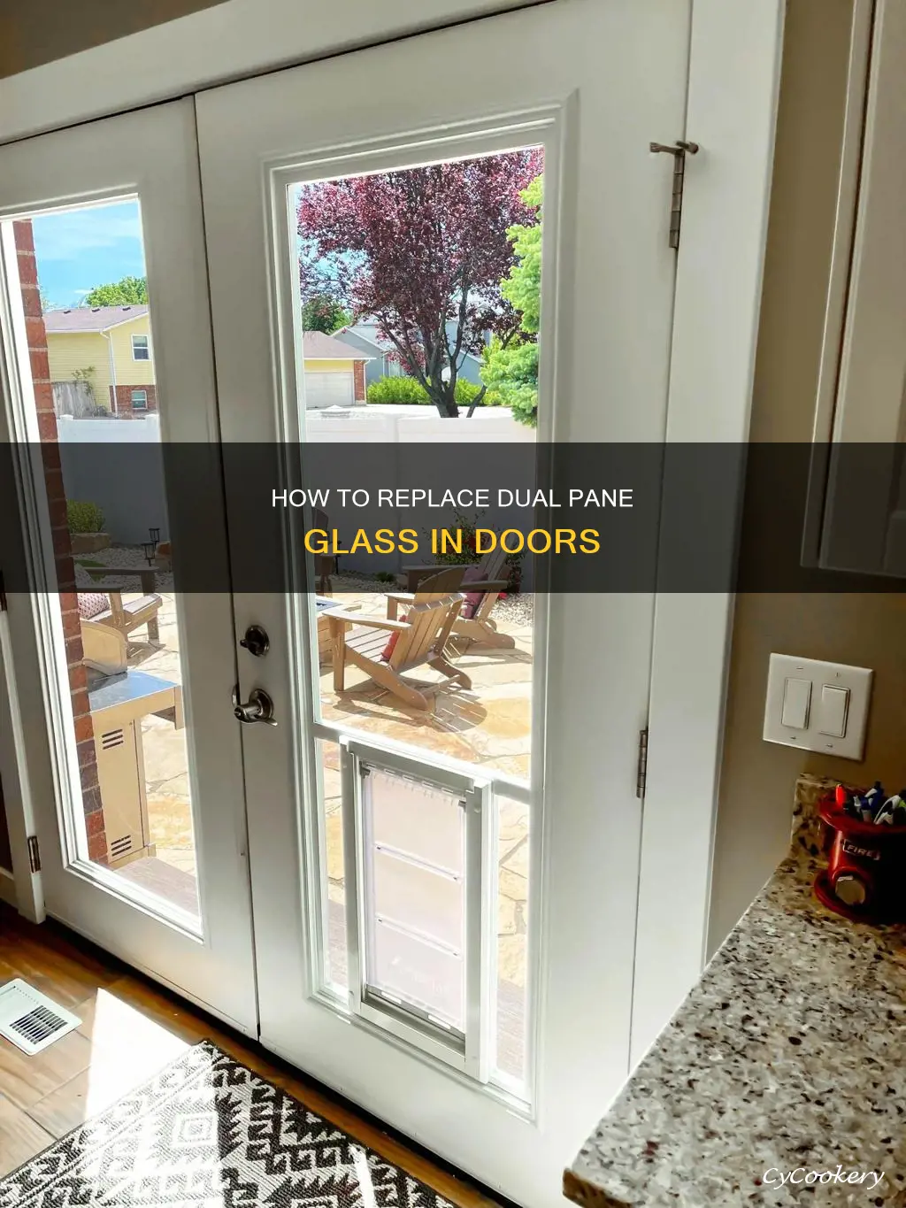 can dual pane glass in door be replaced