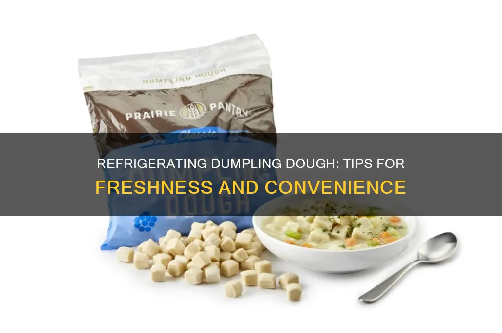 can dumpling dough be refrigerated