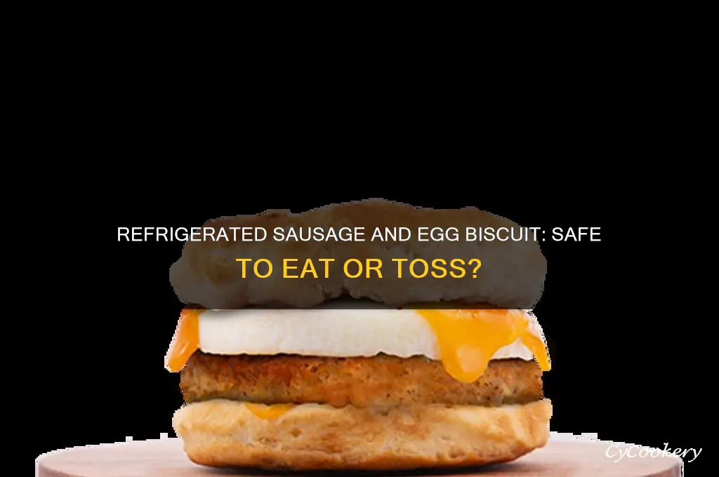 can eat refrigerated sausage and egg biscuit
