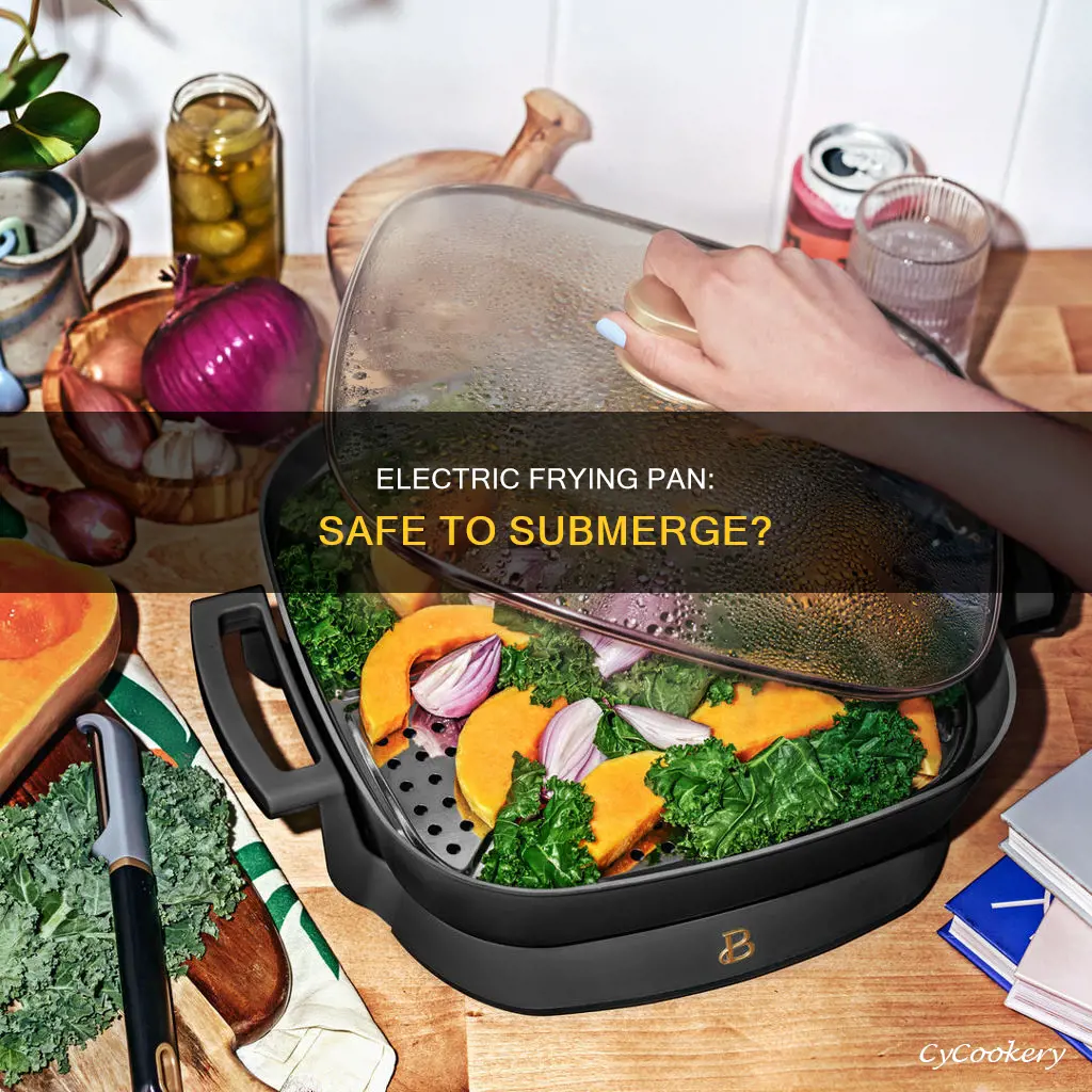 can electric frying pan be submerged in water