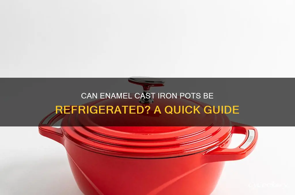 can emanel cast iron pot go in the refrigerator iron