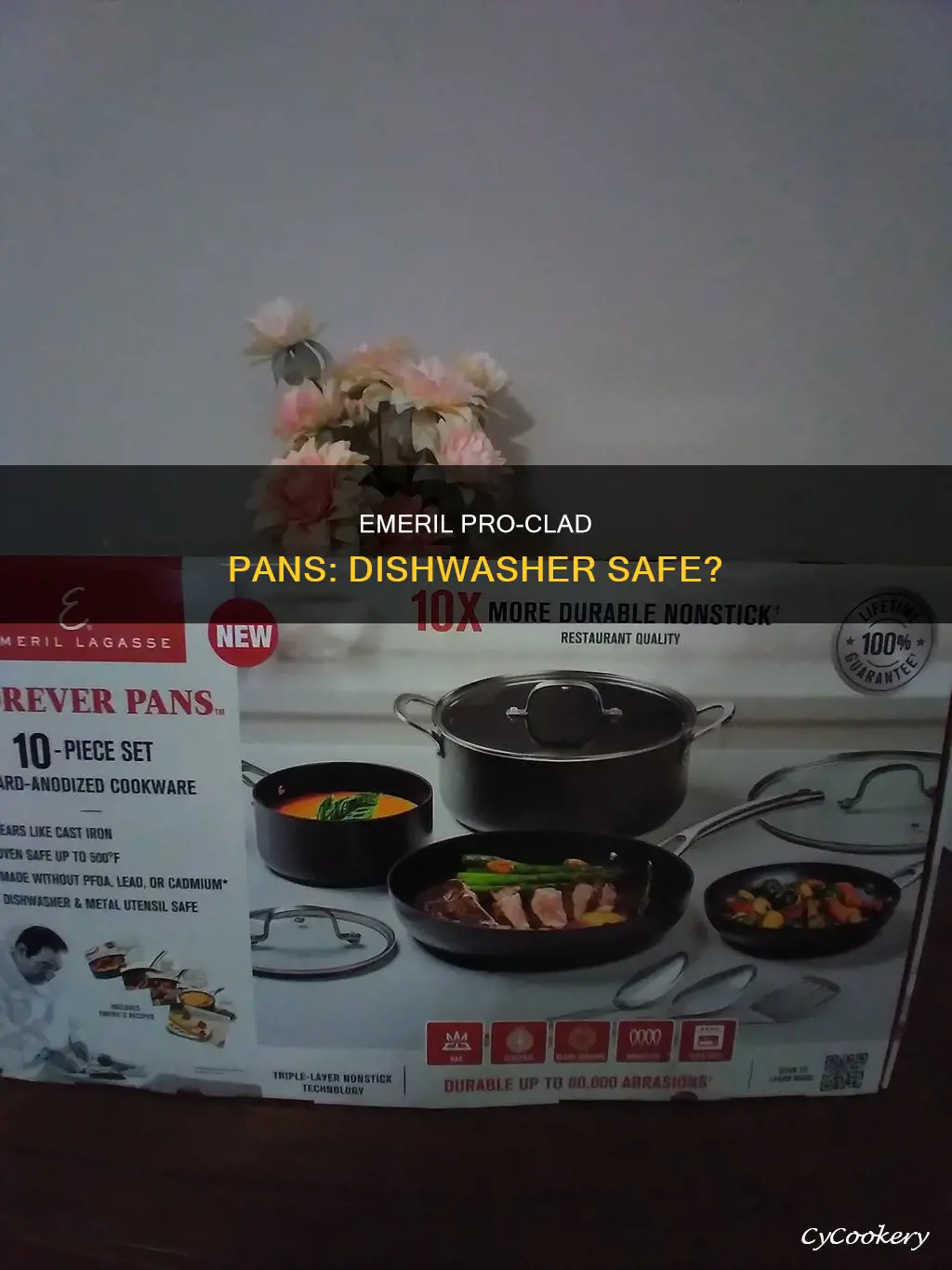 can emeril pro clad pans be put in the dishwasher