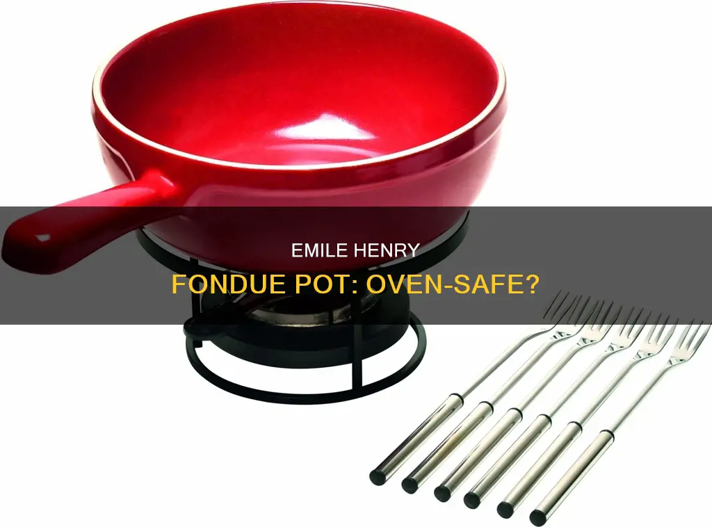 can emile henry fondue pot go into oven