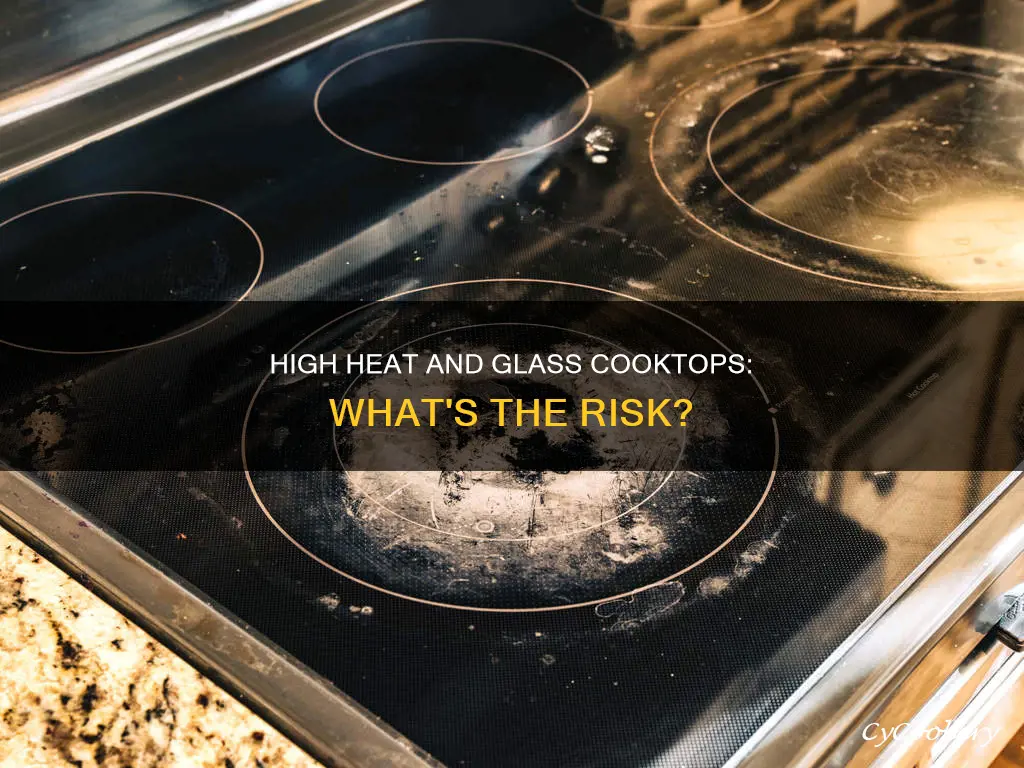 can empty pan on high cause glass cooktop to crack