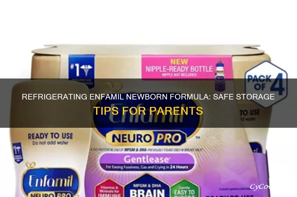can enfamil newborn formula be refrigerated