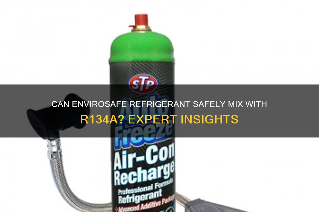 can envirosafe refrigerant mix with r134a