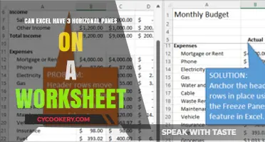 Split Your Excel Worksheet into Three Panes