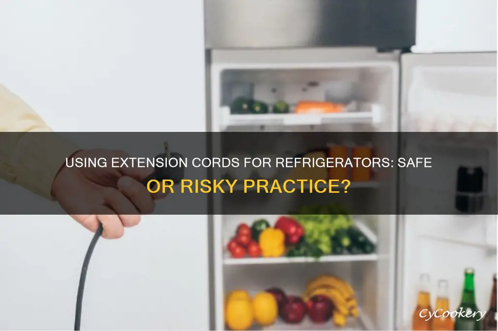can extension cord be used for refrigerator