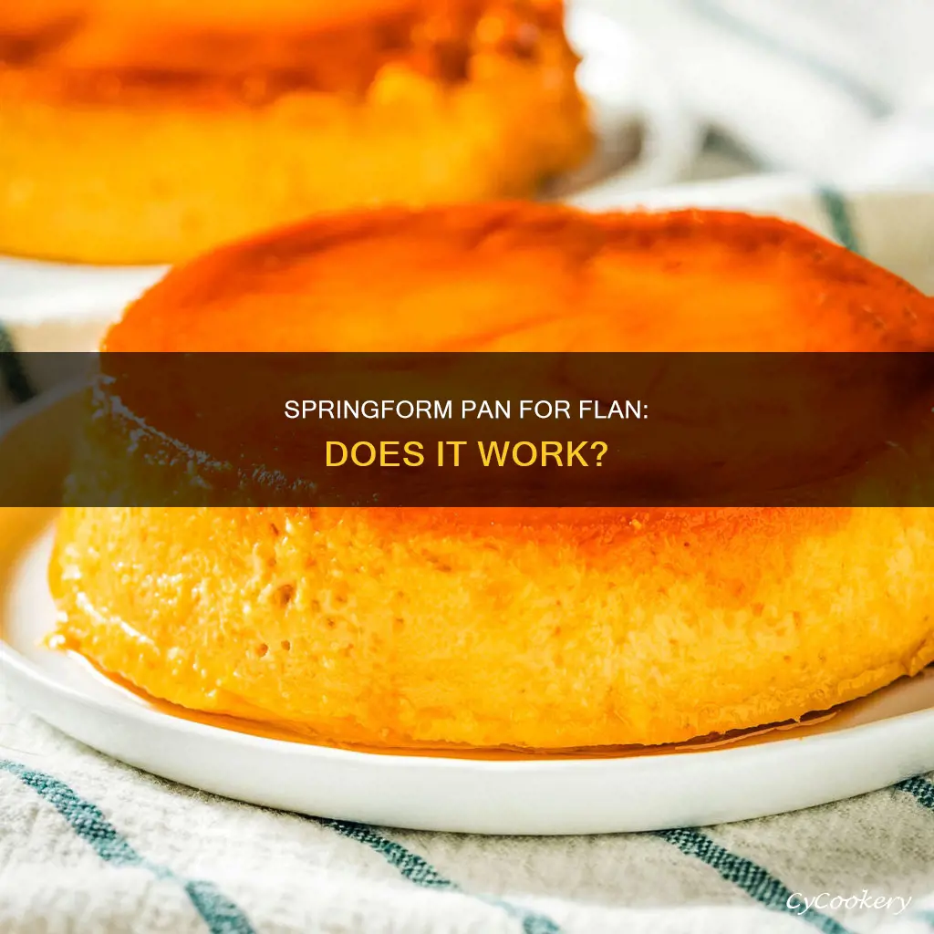 can flan be made in a springform pan