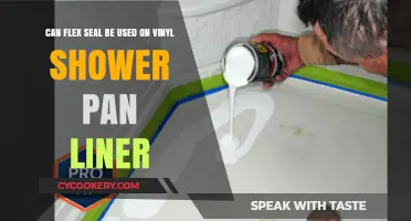 Using Flex Seal on Vinyl Shower Pan Liner?