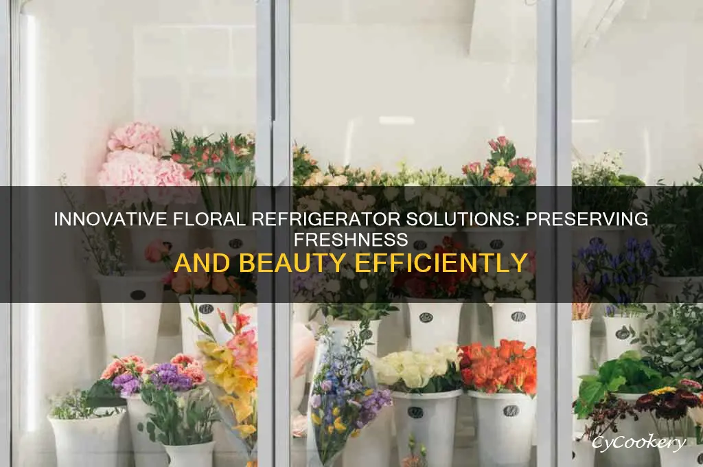 can floral refrigerator