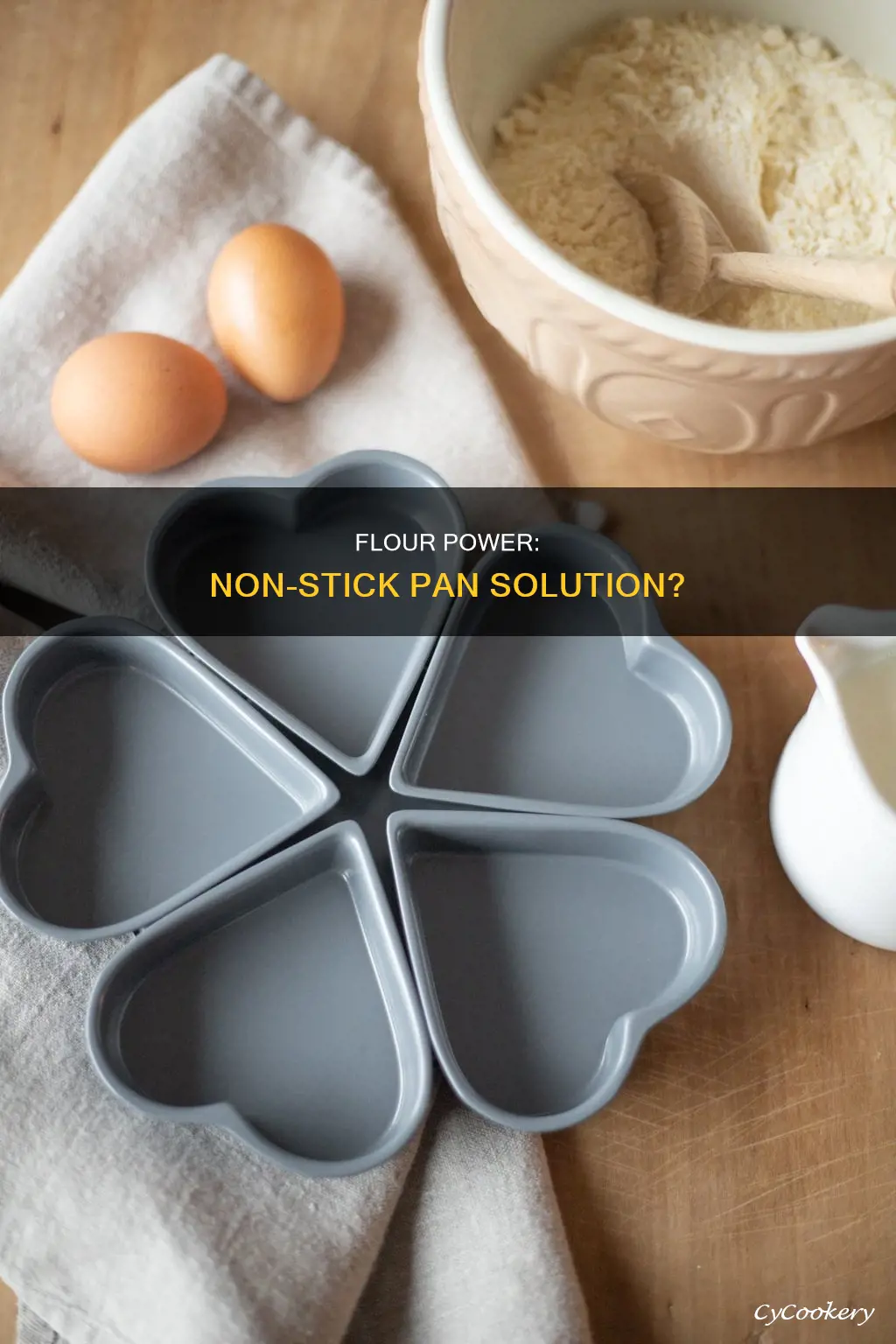 can flour work as a non stick for pans