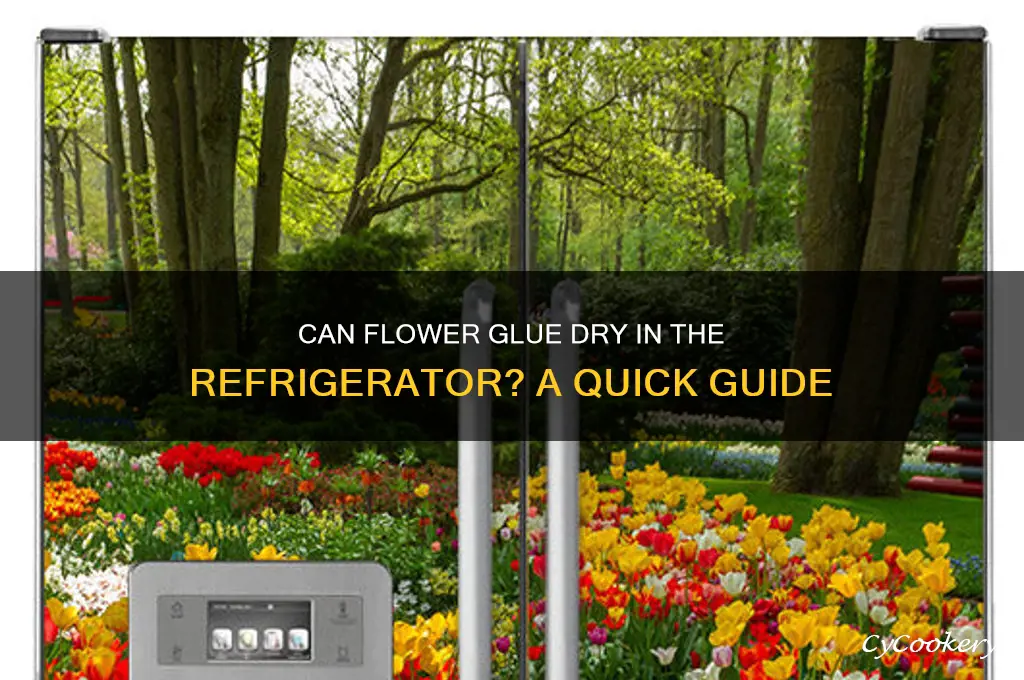 can flower glue dry in refrigerator
