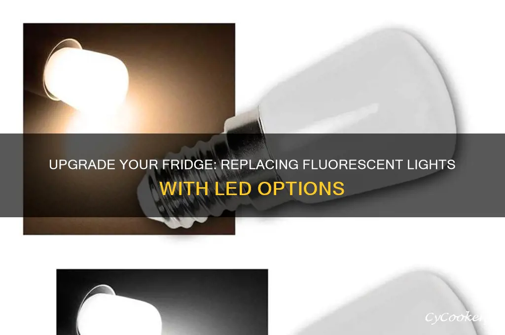 can fluorescent lights be replaced with led in refrigerator
