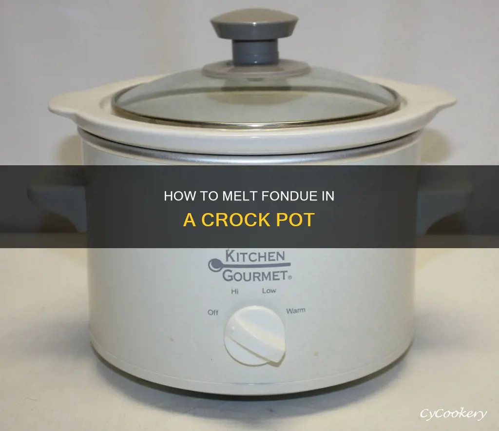 can fondue be melted in a crock pot