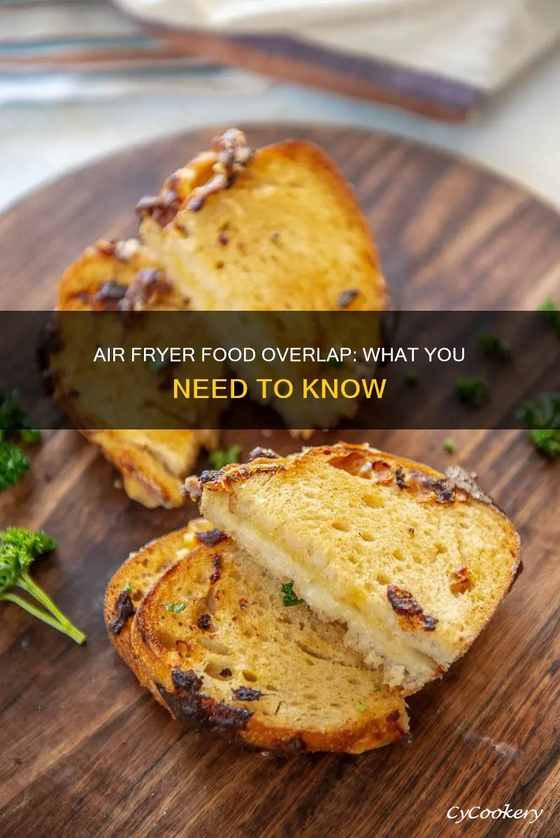 can food overlap in an air fryer