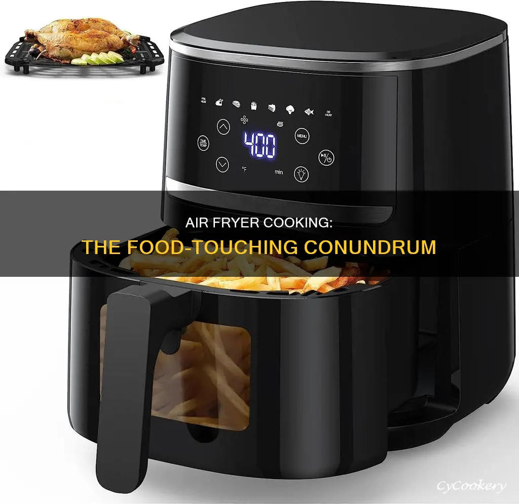 can food touch while cooking in air fryer