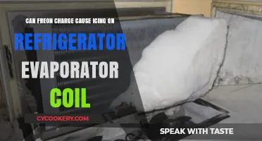 Can Freon Overcharge Lead to Icing on Refrigerator Evaporator Coils?