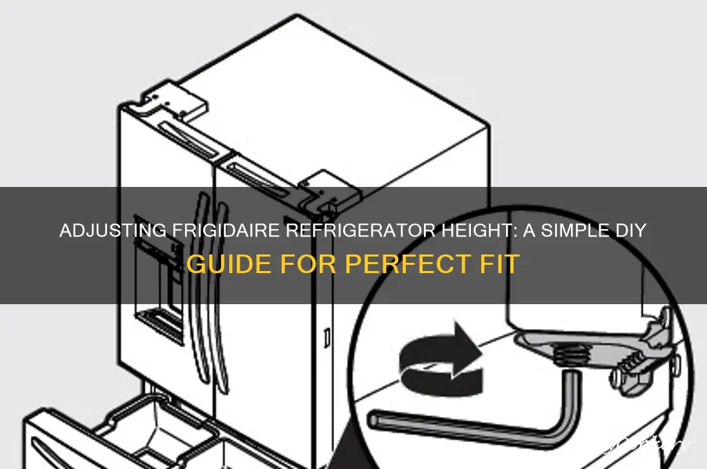 can frigidaire refrigerator height adjustment