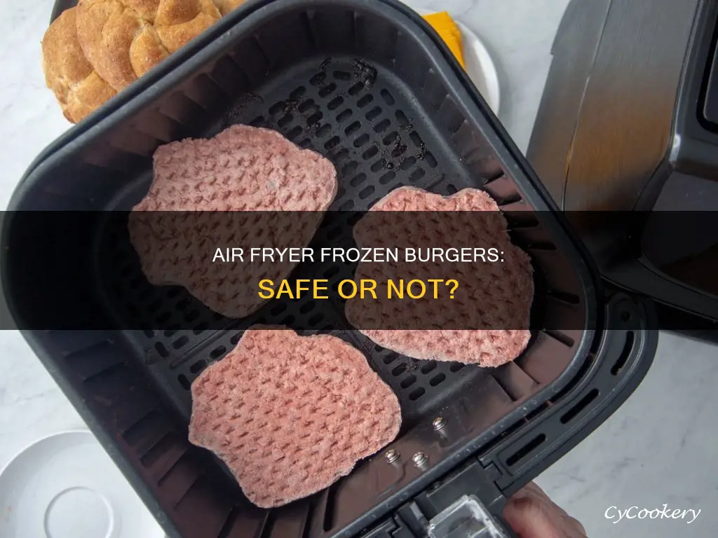 can frozen burgers go in air fryer