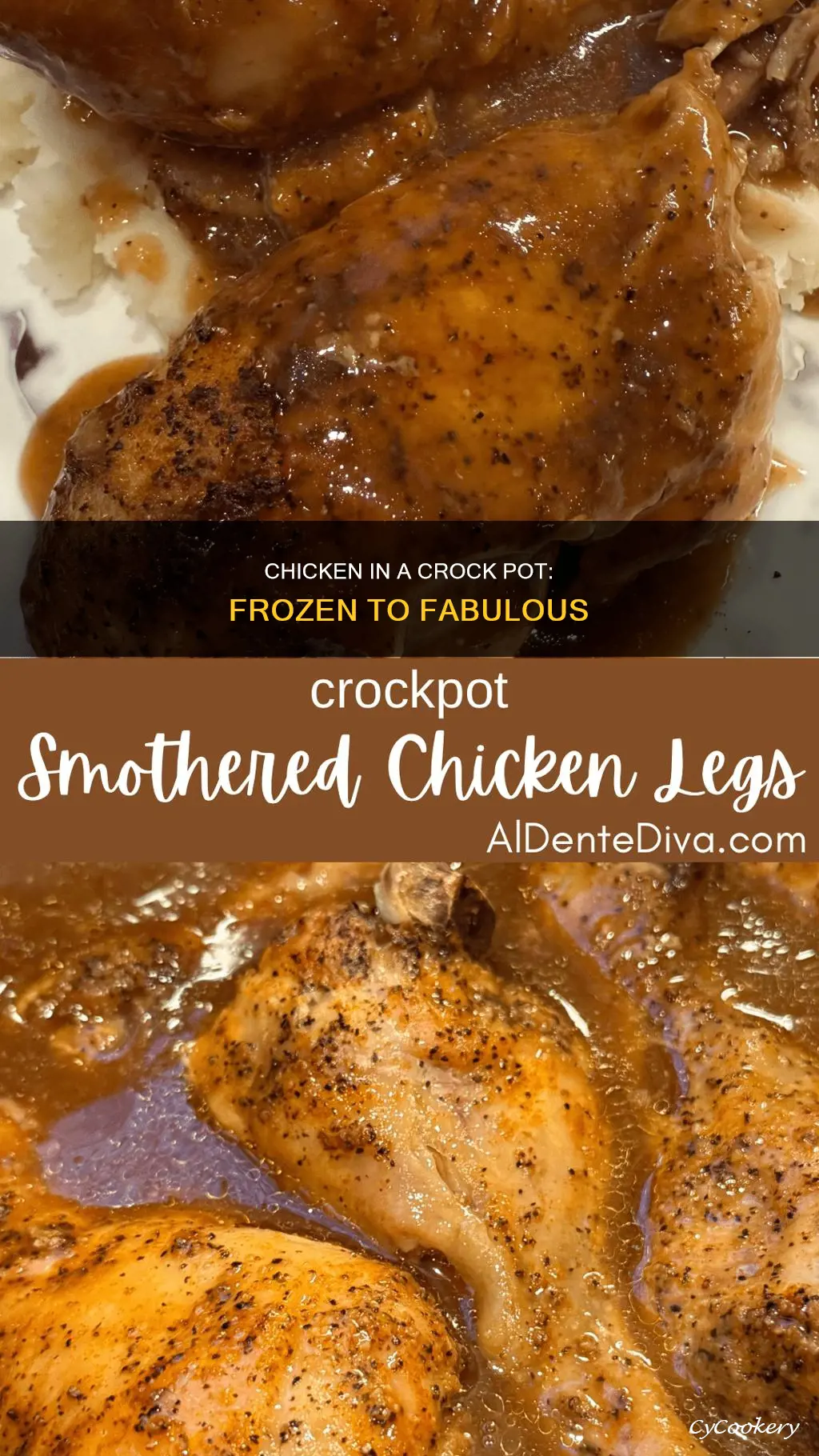 can frozen cooked chicken gobin crock pot