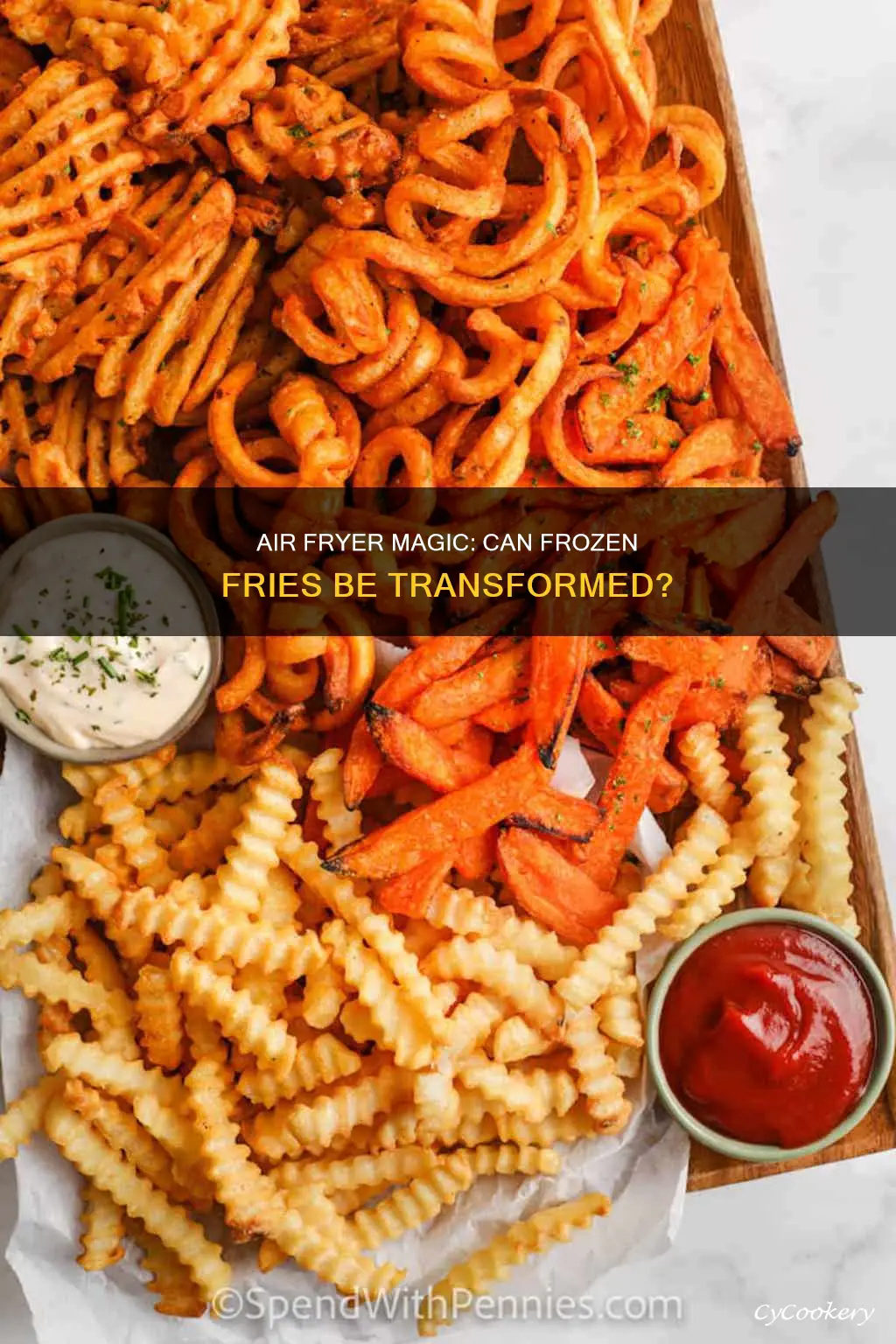 can frozen fries be cooked in an air fryer