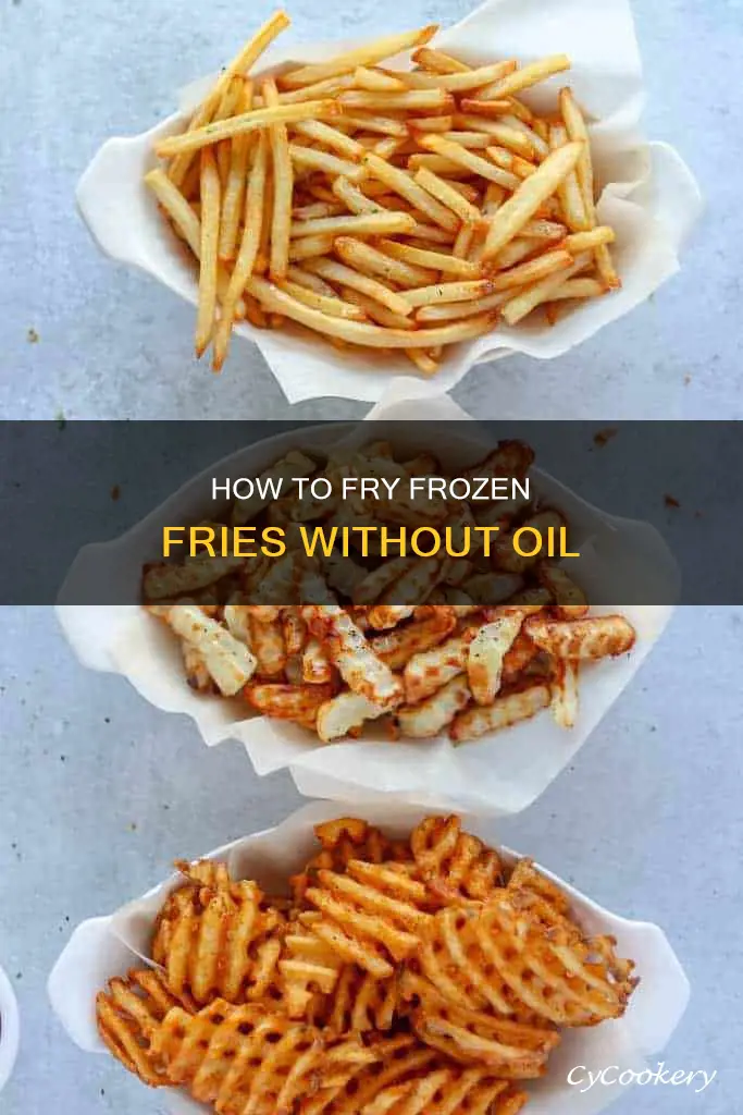 can frozen fries be used in an oilless fryer