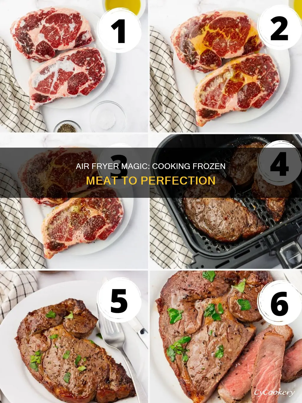 can frozen meat be cooked in air fryer