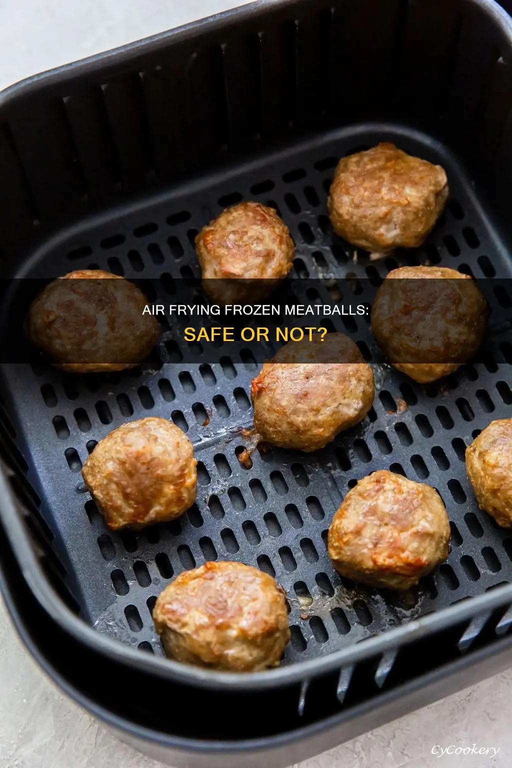 can frozen meatballs go in air fryer