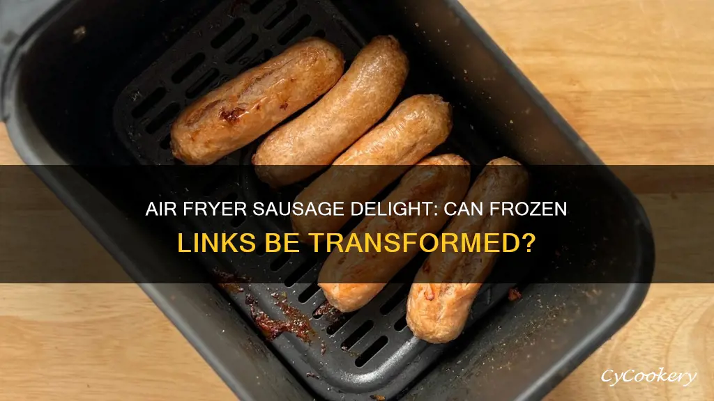 can frozen sausages be cooked in air fryer