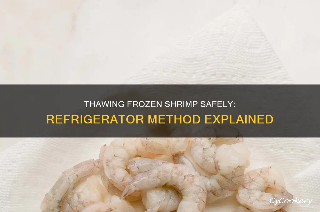 can frozen shrimp be thawed in the refrigerator