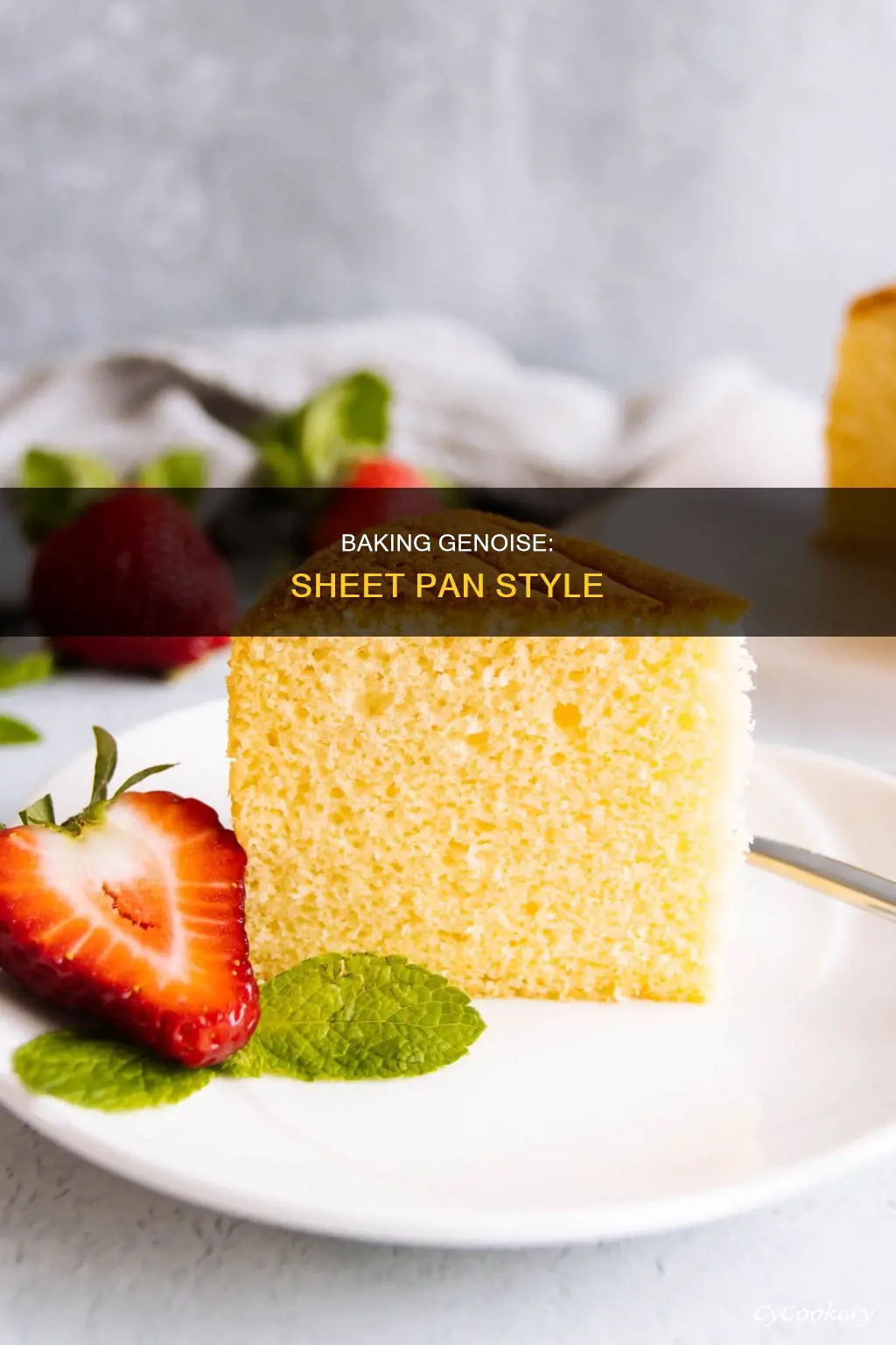 can genoise be baked sheet pan