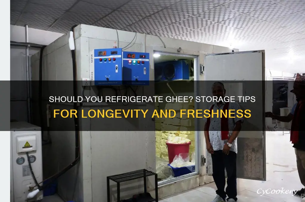 can ghee be stored in refrigerator