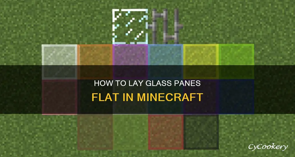 can glass panes lay flat mincraft