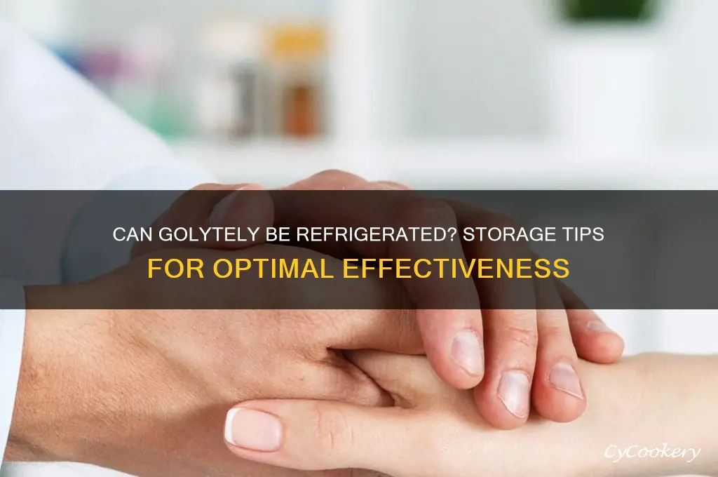 can golytely be refrigerated