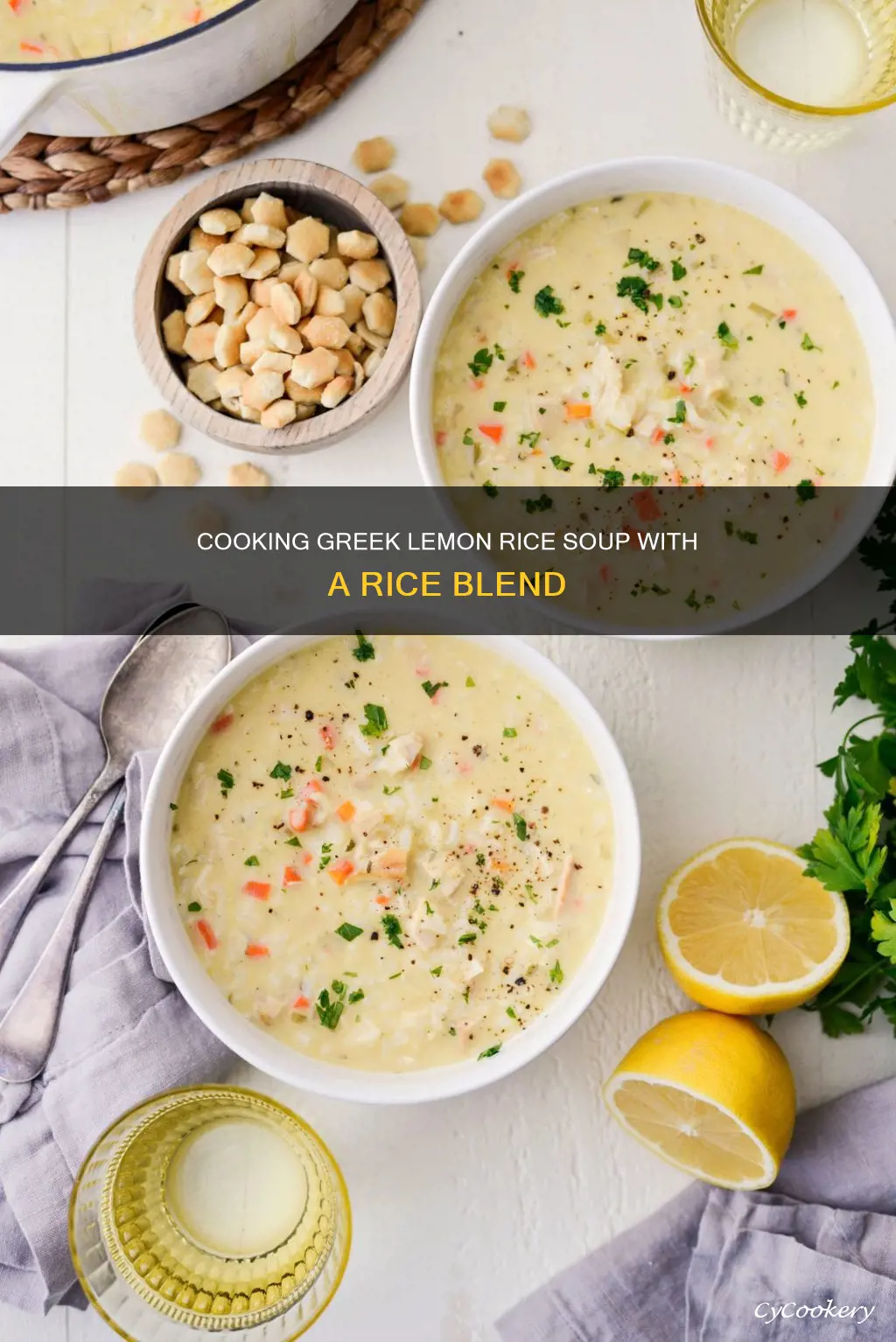 can greek lemon souip be cooked with rice blend