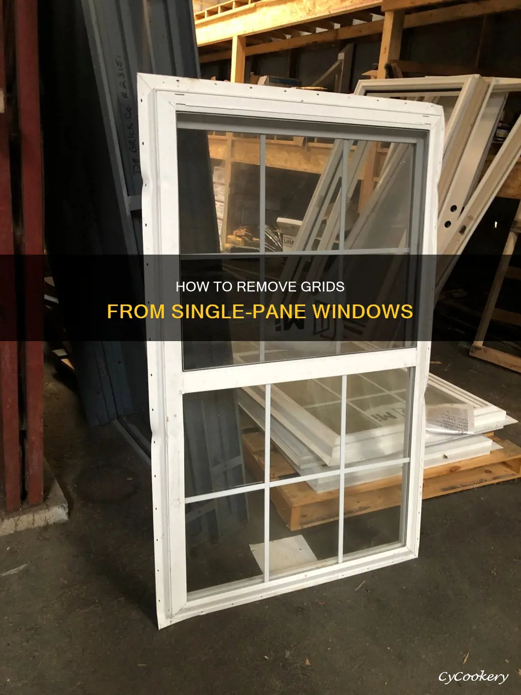 can grids be removed from single pane windows