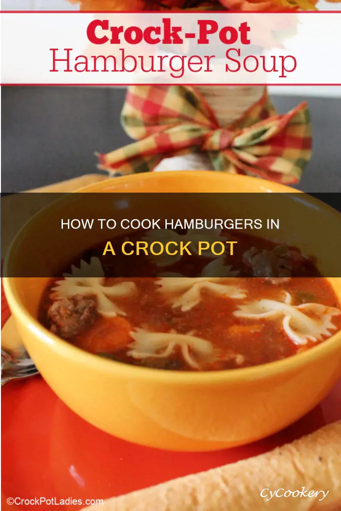 can hamburger be cooked in the crock pot