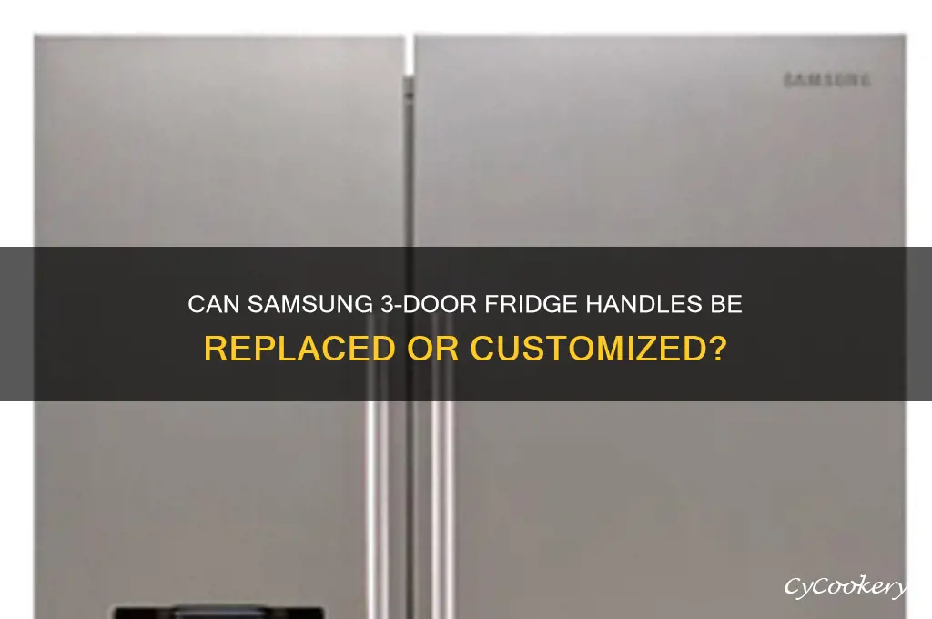 can handles be changed on a samsung refrigerator 3 door