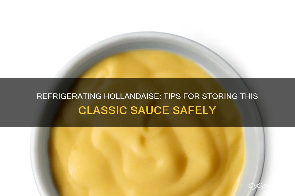 can hollandaise be refrigerated