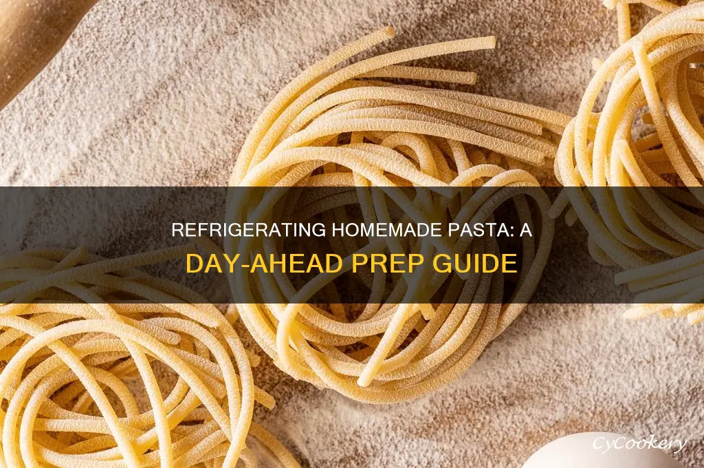can homemade pasta be refrigerated the day ahead