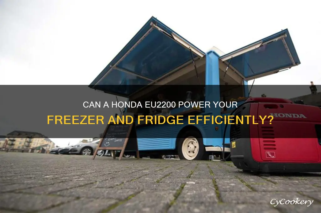 can honda eu2200 run freezer and refrigerator