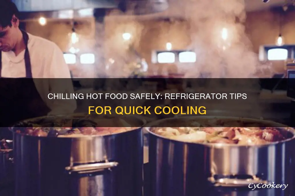 can hot food be chilled in a refrigerator