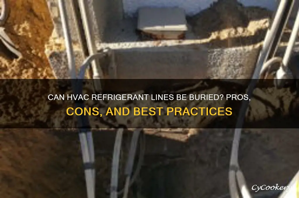 can hvac refrigerant lines be buried