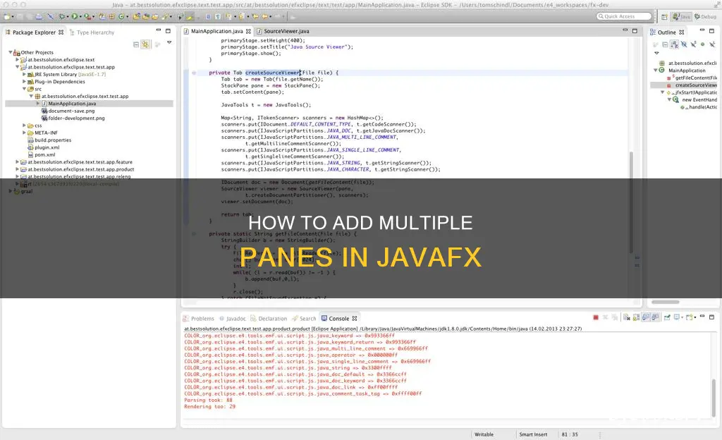 can I add a pane to a pane javafx