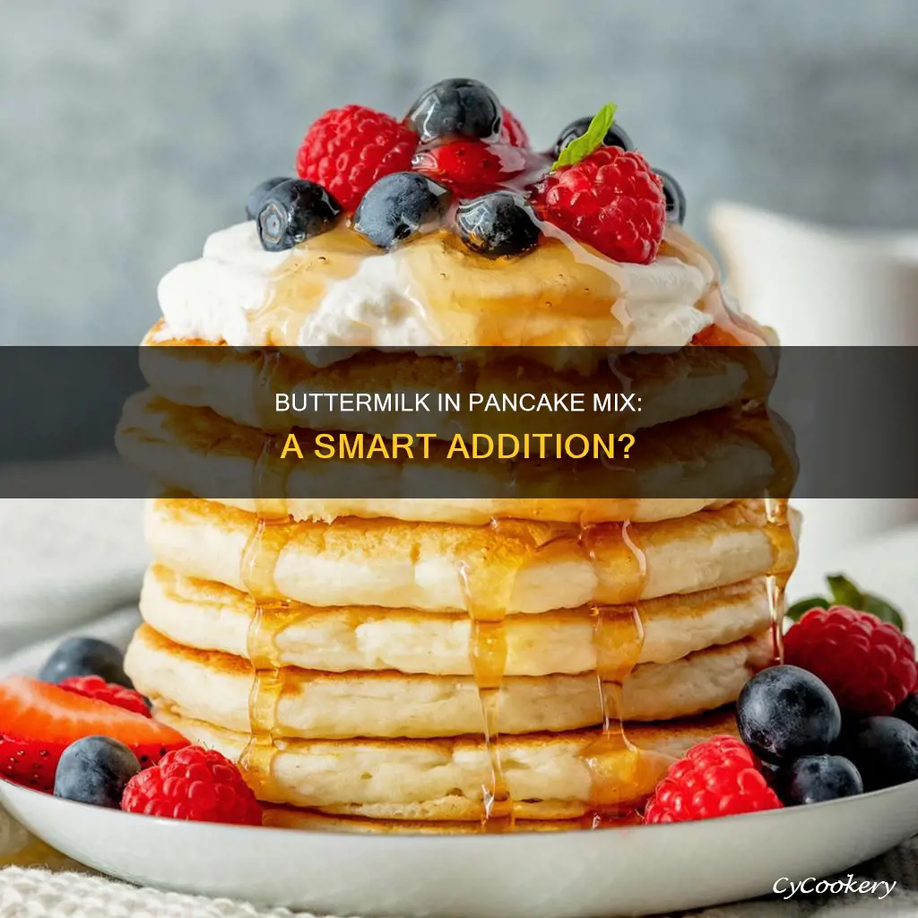 can I add buttermilk to pan cake mix