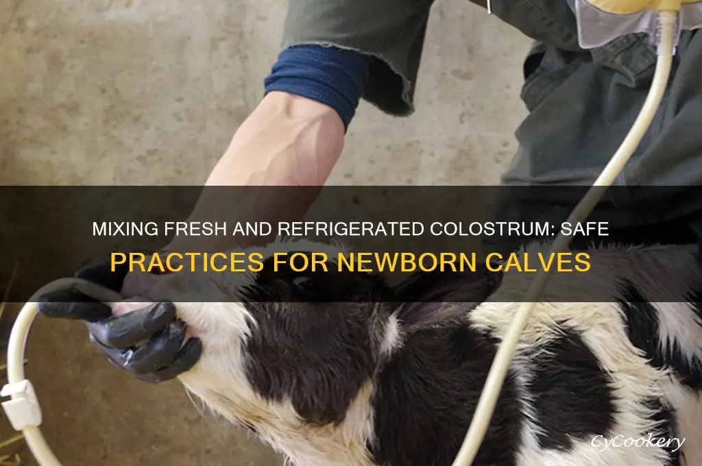 can i add fresh colostrum to refrigerated colostrum