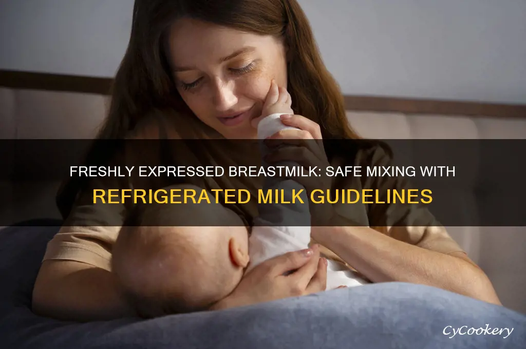 can i add freshly expressed breastmilk to refrigerated