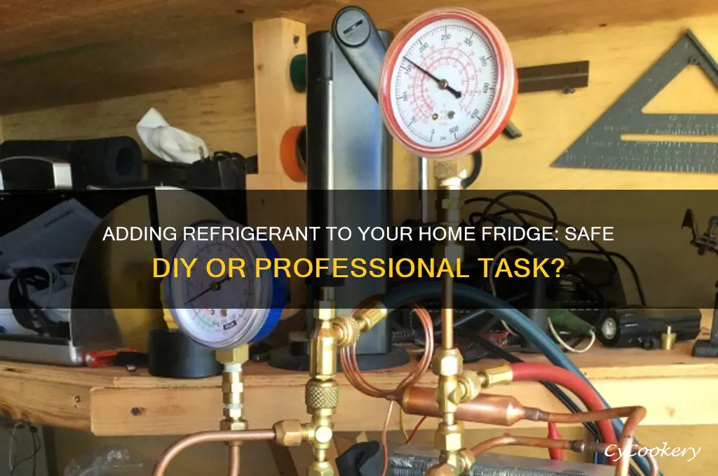 can i add refrigerant to a fridge at home